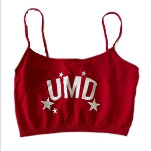 UMD tailgate crop top